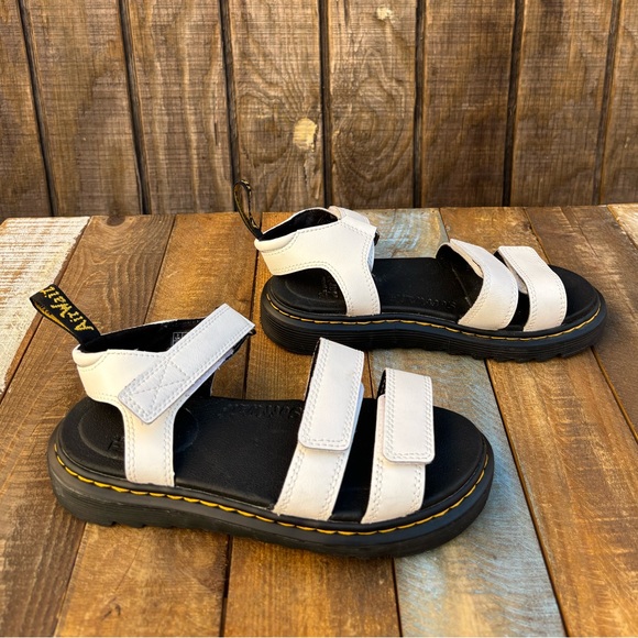 Dr. Martens Klaire White Leather Strap Sandals - Picture 6 of 14